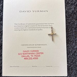 David Yurman Cross Pendant